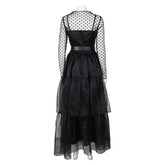 Movie Lisa Frankenstein (2024) Misty Black Dress Outfits Cosplay Costume Halloween Carnival Suit